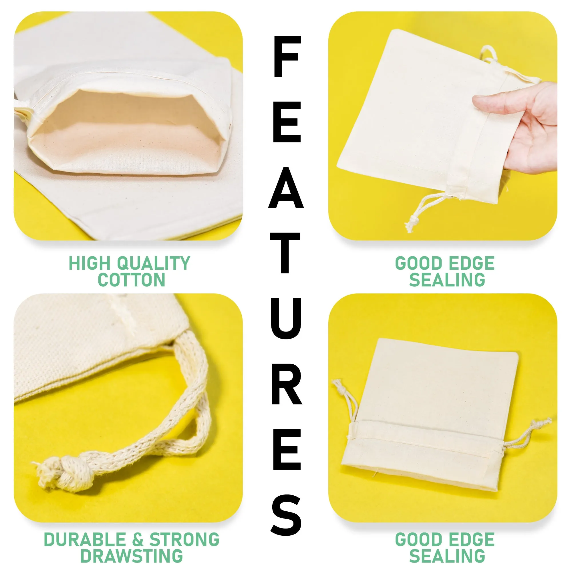 16x20 Inch Double Drawstring Bags