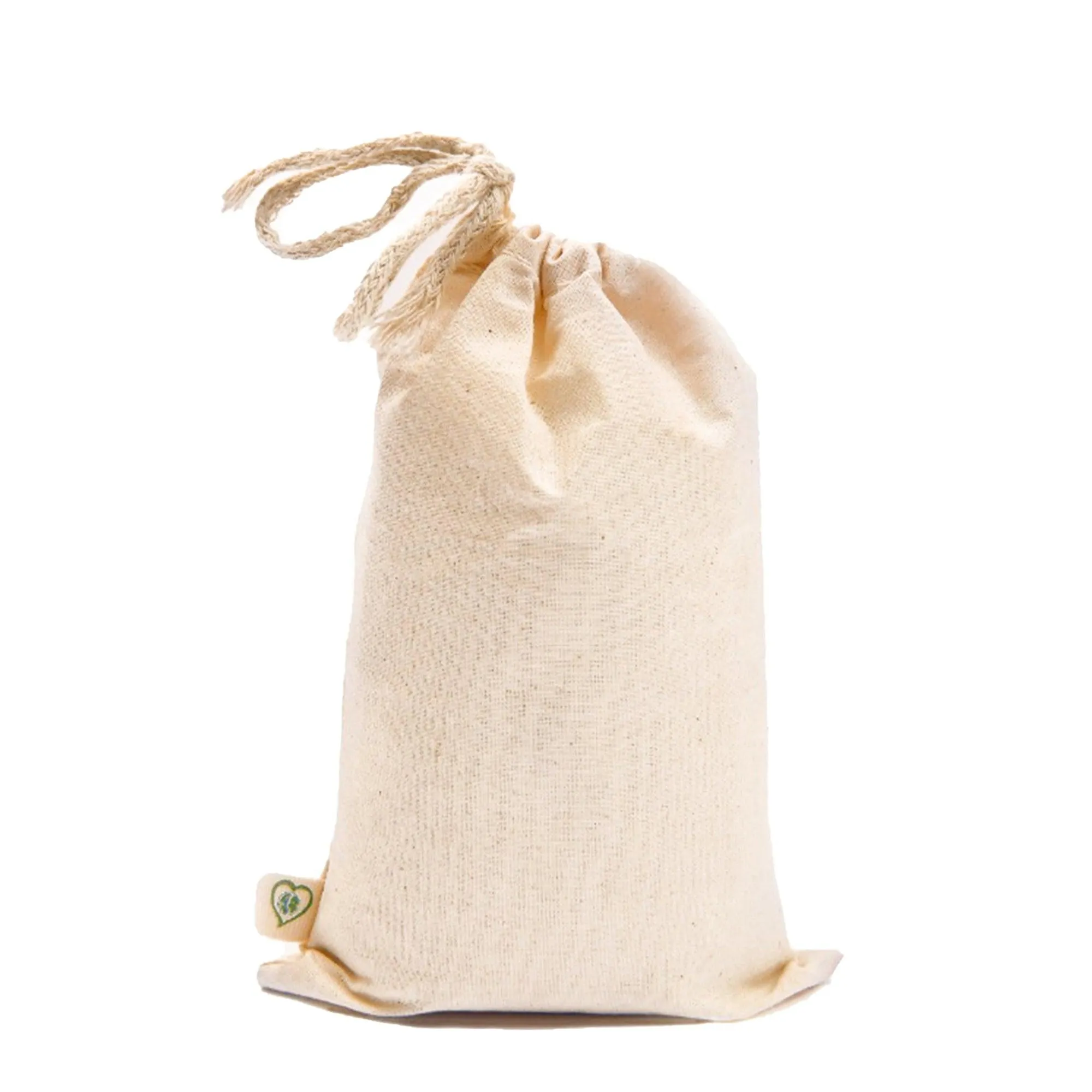 16X20 inches Single 100% Cotton Muslin Drawstring Bags