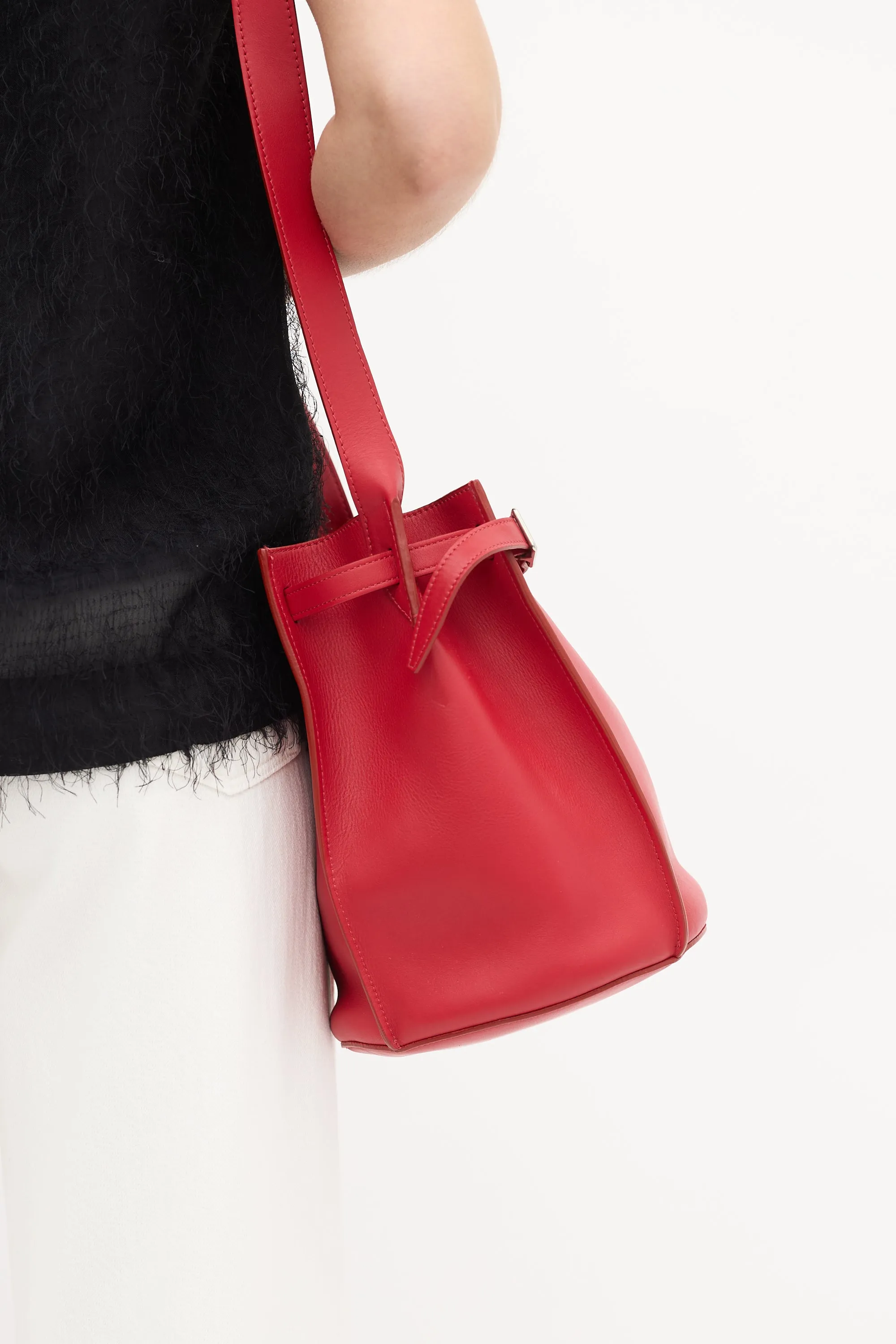 2017 Leather Big Bucket Bag