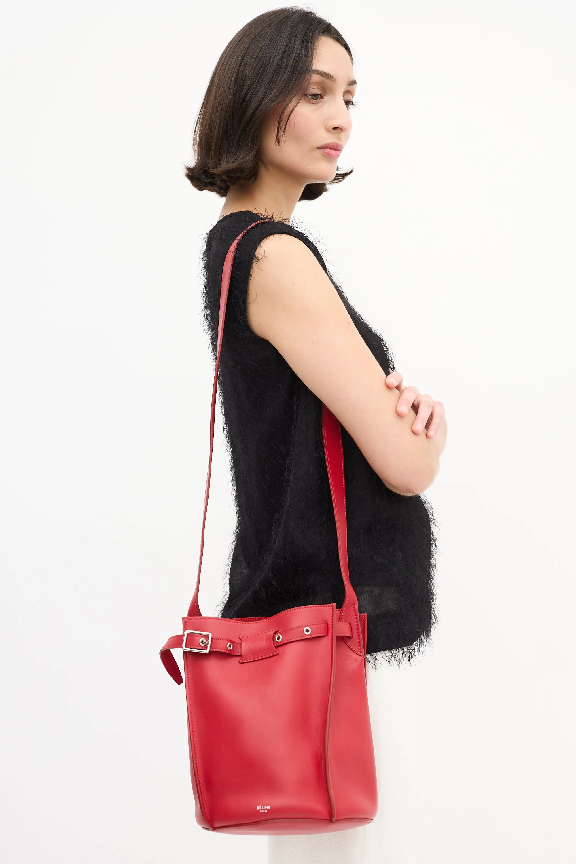 2017 Leather Big Bucket Bag