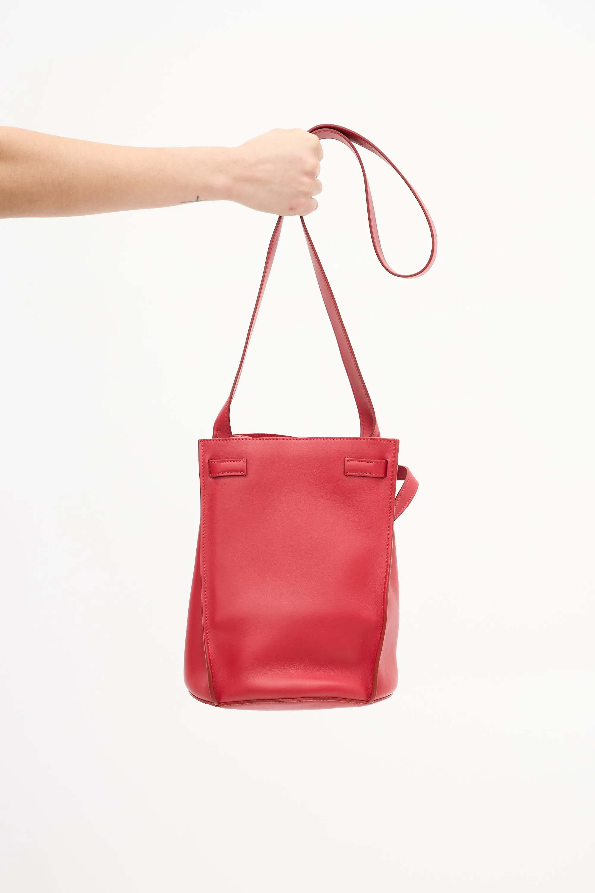 2017 Leather Big Bucket Bag