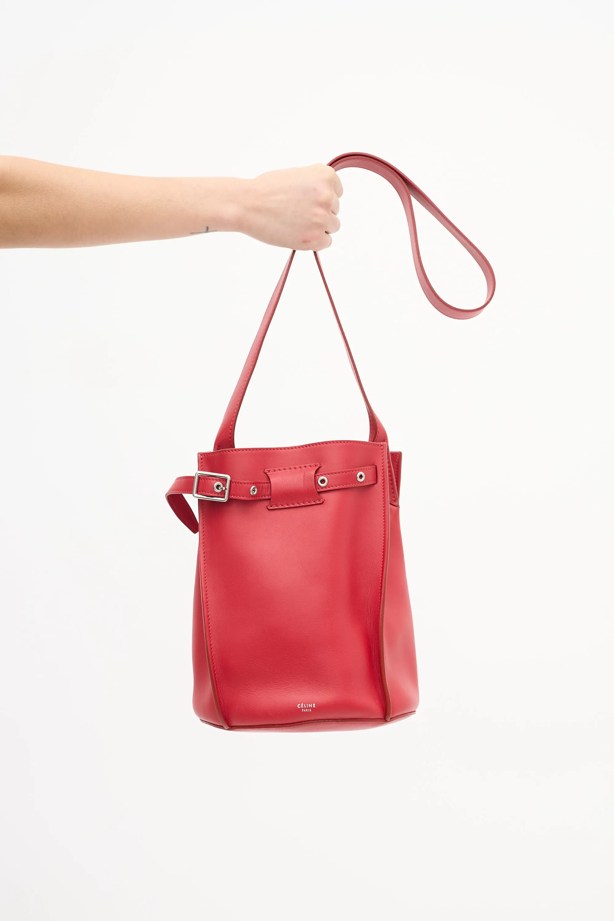 2017 Leather Big Bucket Bag