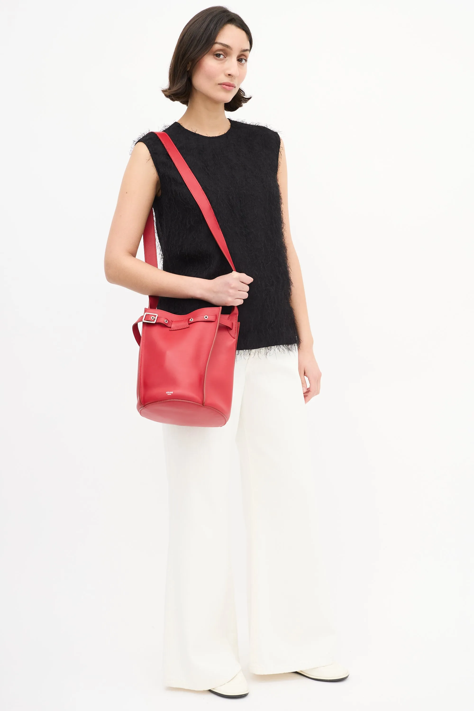 2017 Leather Big Bucket Bag