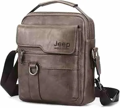 Bag for Men Pu Leather Side Bag for Men Messenger Bags Satchel Crossbody Bags Chest Bag for Travel Office Business College    B9477769