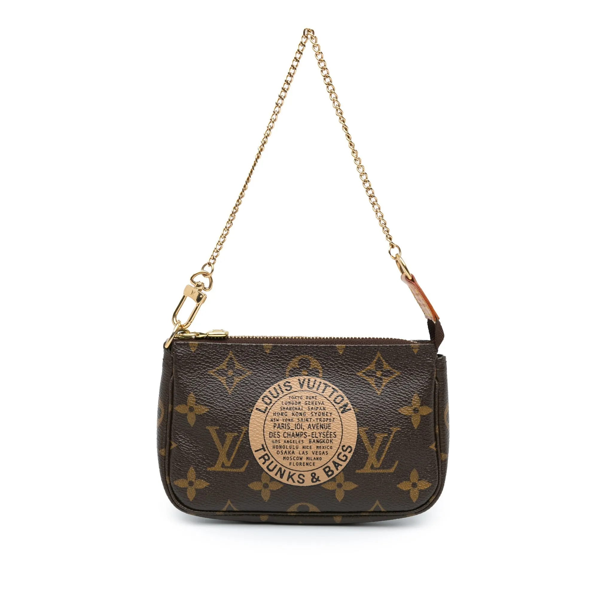 Brown Louis Vuitton Monogram Trunks and Bags Mini Pochette Accessoires