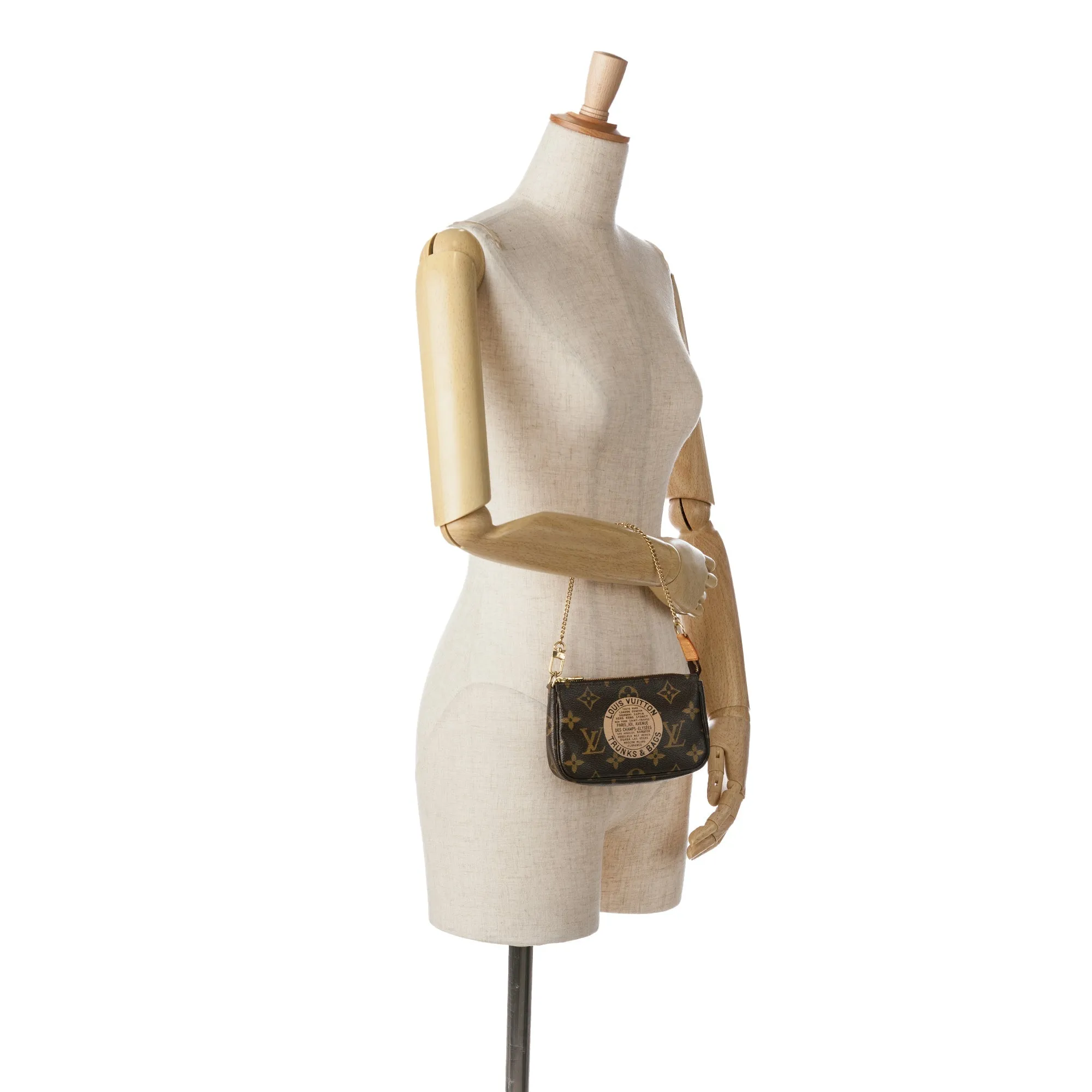 Brown Louis Vuitton Monogram Trunks and Bags Mini Pochette Accessoires