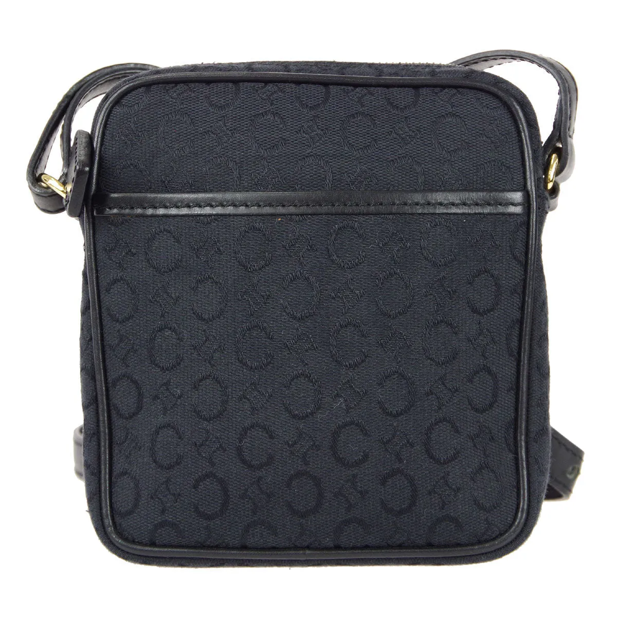 Celine C Macadam Shoulder Bag Black 78809