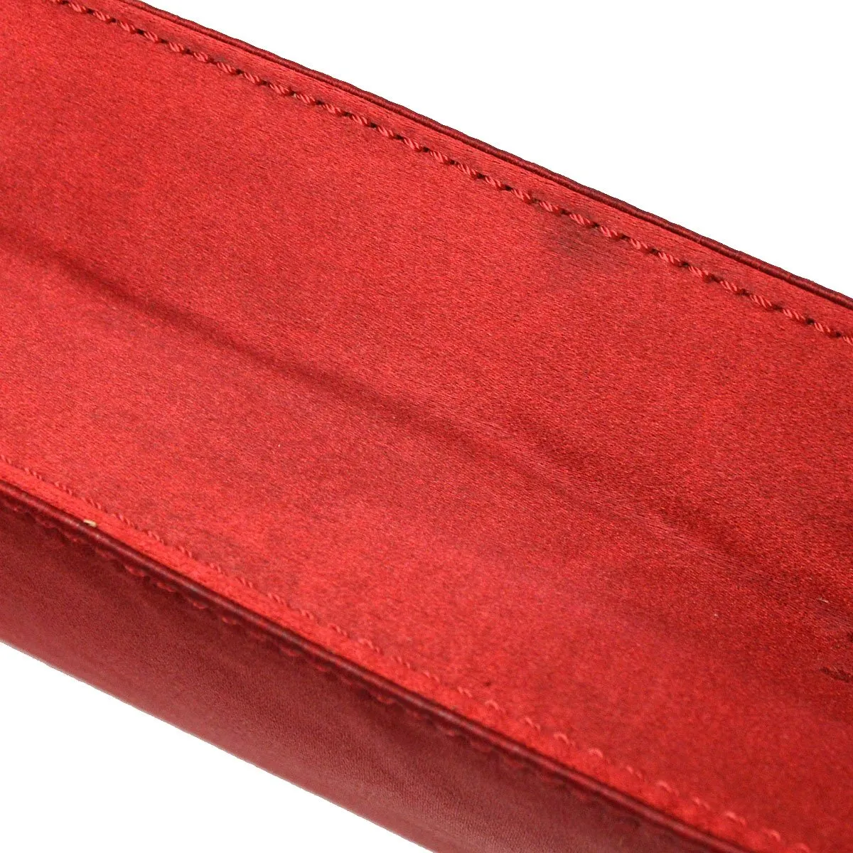 Celine F/02 Flap Shoulder Bag Red Satin ao28924