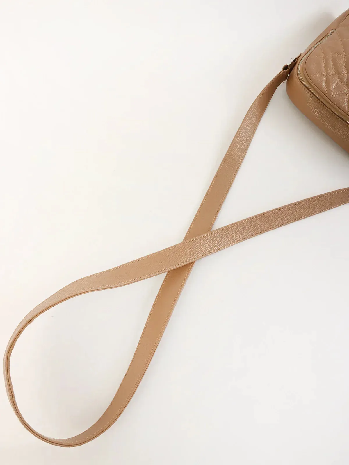 CHANEL Around 2007 Made Caviar Skin Cc Mark Stitch Shoulder Bag Beige