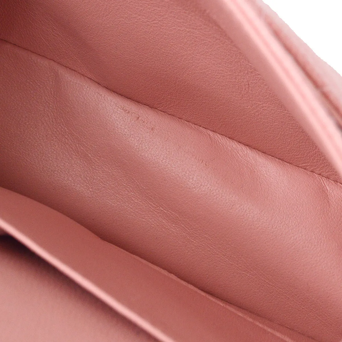 CHANEL Classic Double Flap Medium Shoulder Bag Pink Caviar 78592