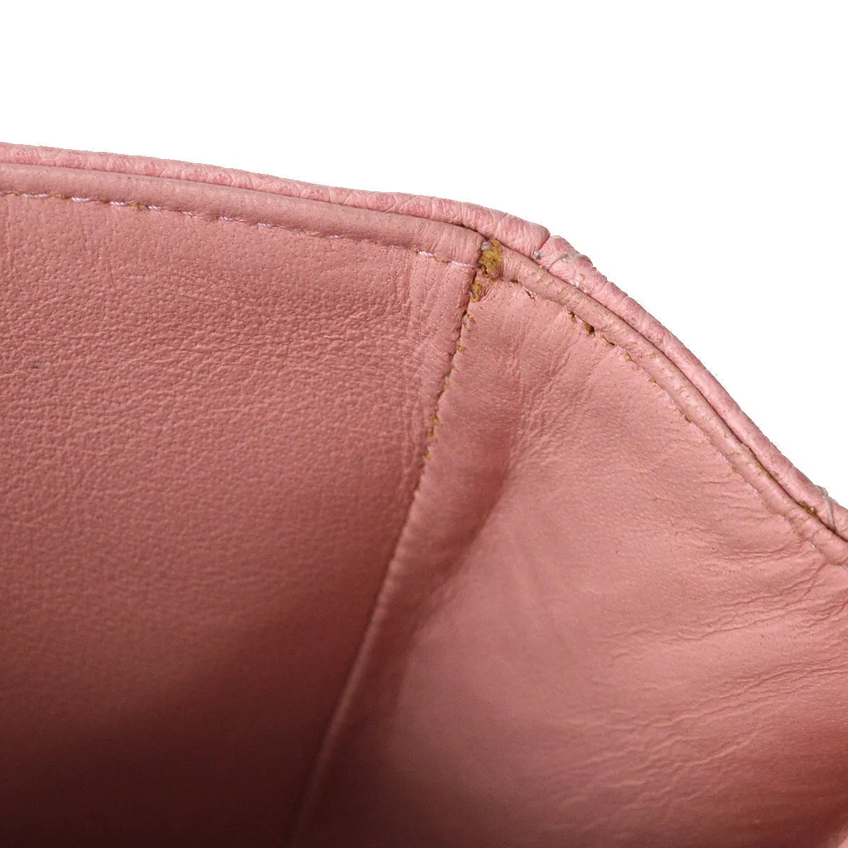 CHANEL Classic Double Flap Medium Shoulder Bag Pink Caviar 78592