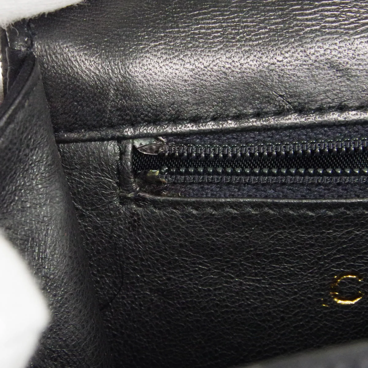 CHANEL * Jumbo Rhinestone Pearl Mini Shoulder Bag Black Satin