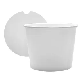 Chicken Bucket 85oz Paper Food Buckets with Lids (189mm) - 180 count