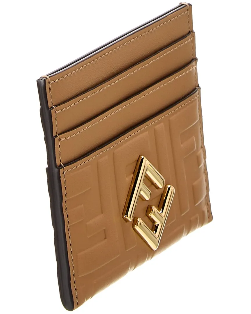 FENDI FF Diamonds Leather Card Holder