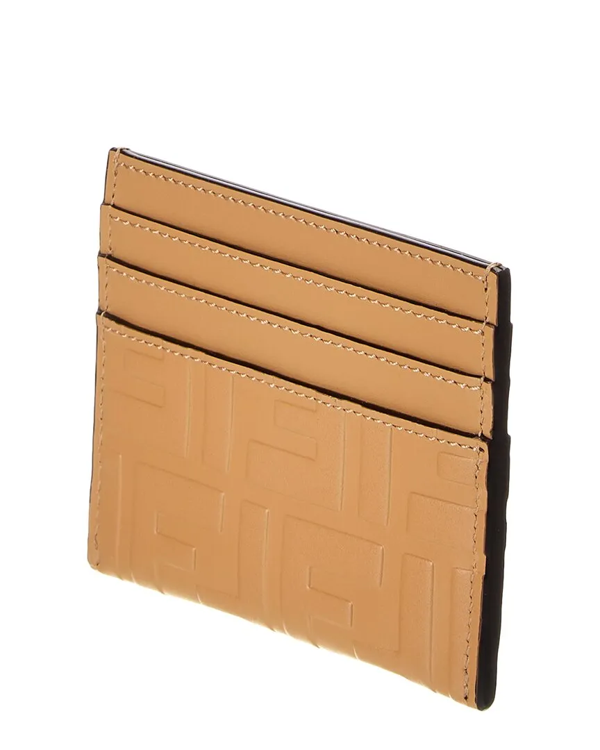FENDI FF Diamonds Leather Card Holder