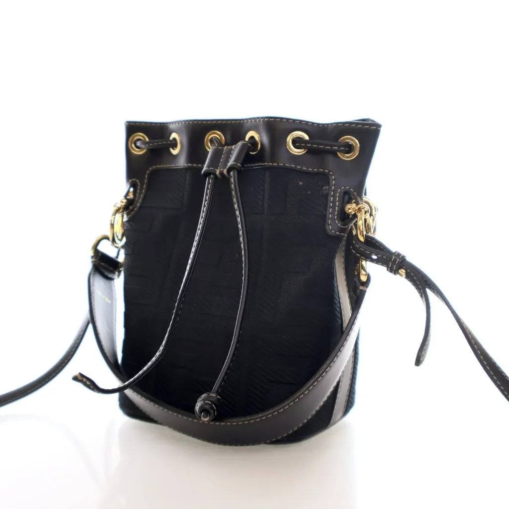 Fendi Mini Canvas Mon Tresor Bucket Bag