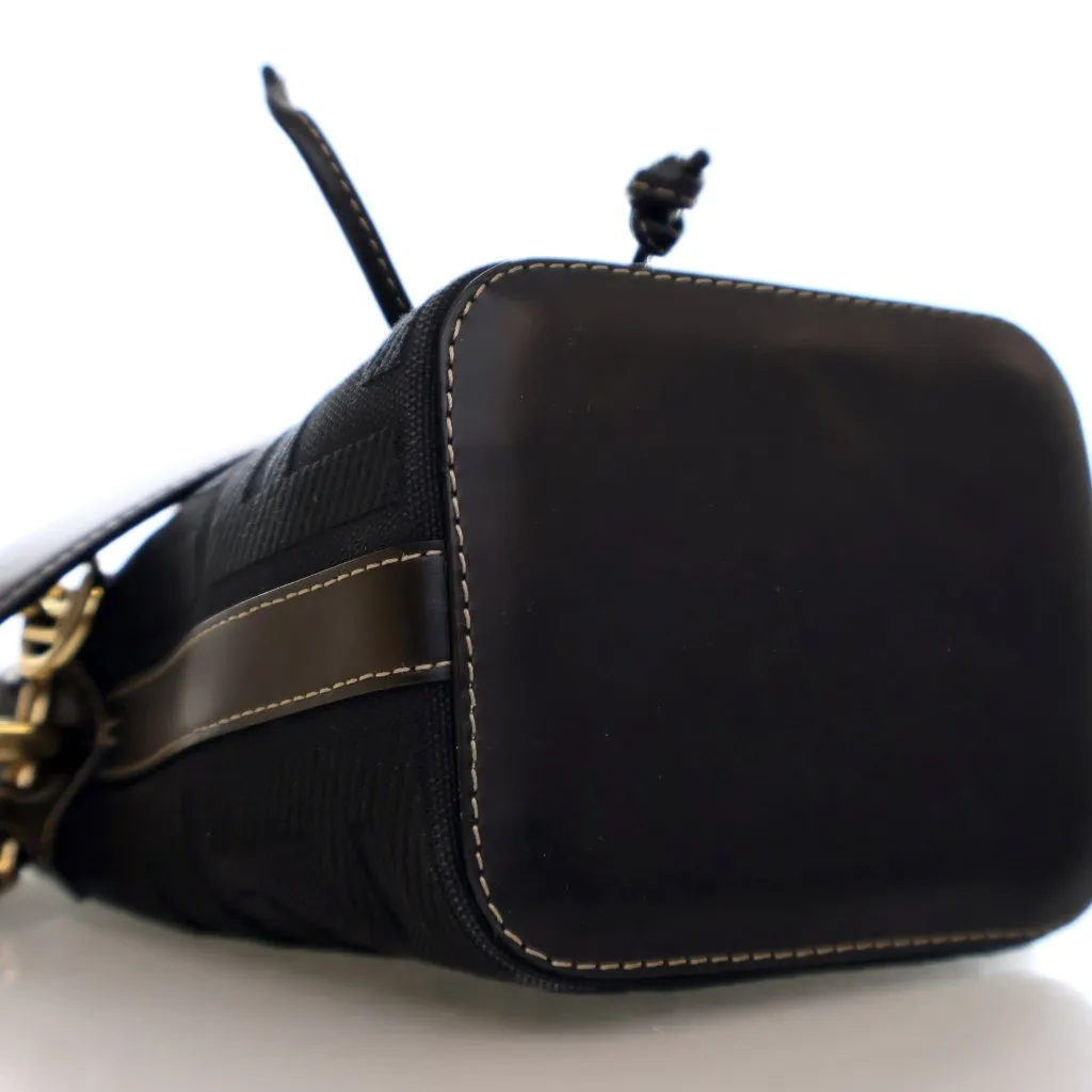 Fendi Mini Canvas Mon Tresor Bucket Bag