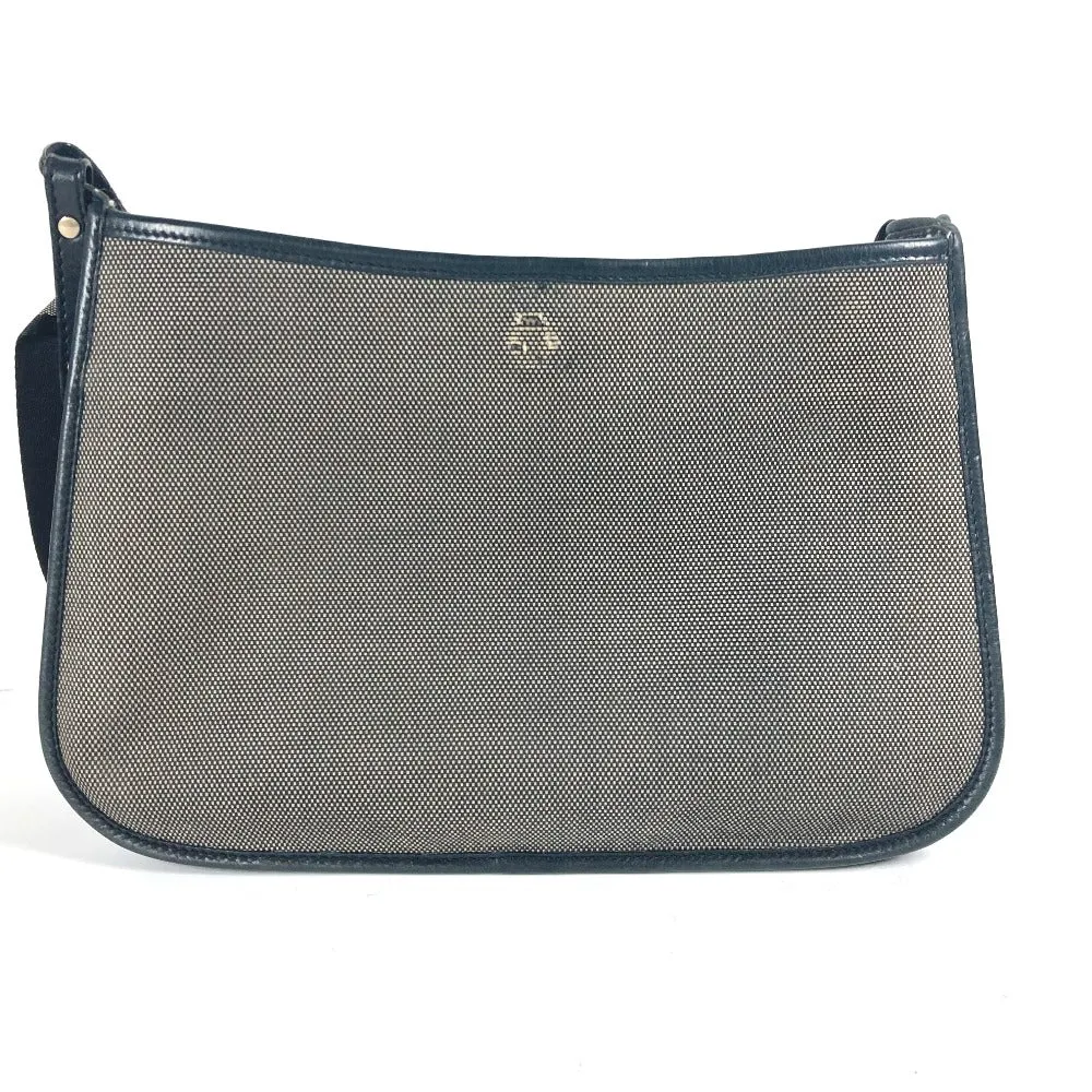 FENDI Shoulder Bag Canvas / leather gray Crossbody logo