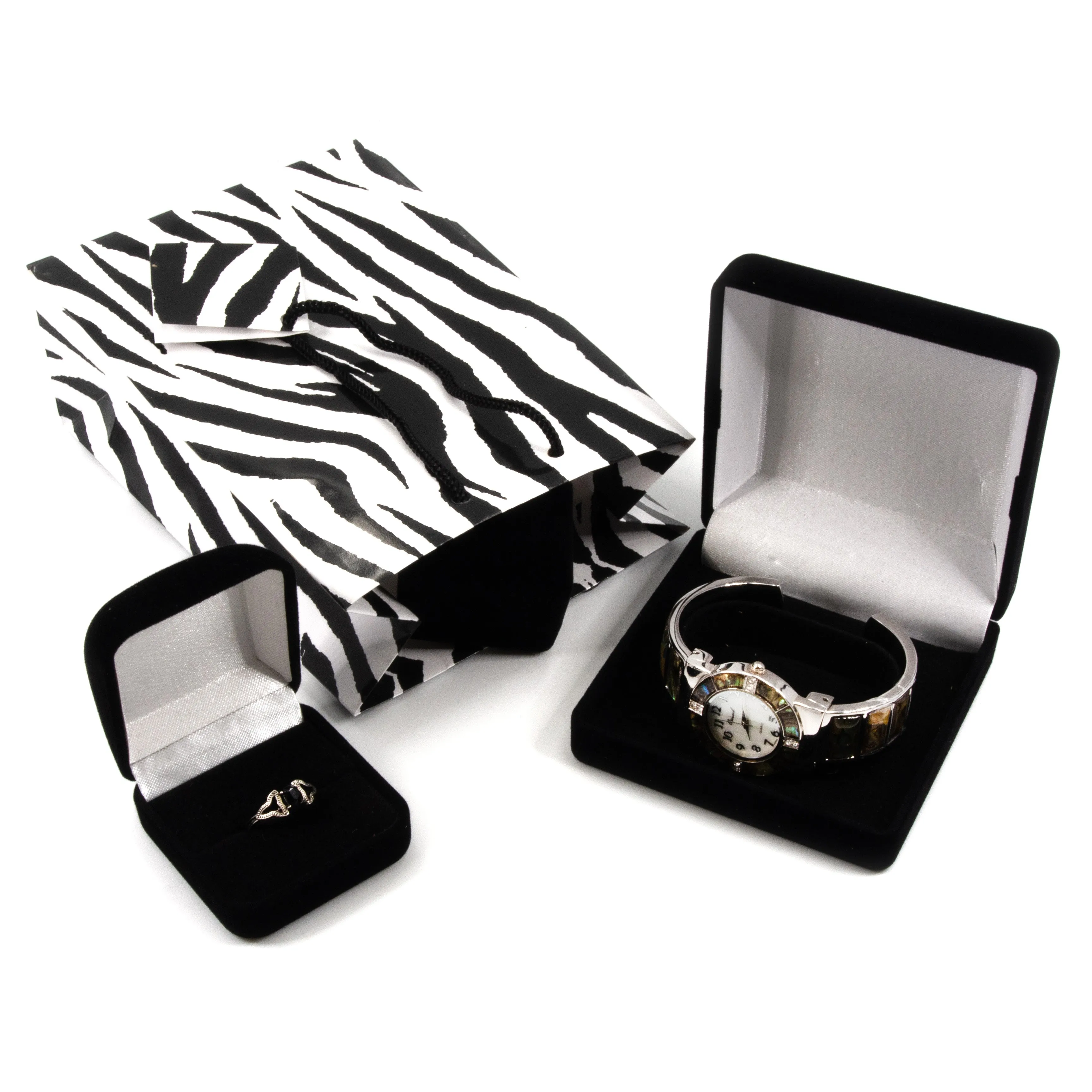 Glossy Zebra Paper Tote Gift Bags