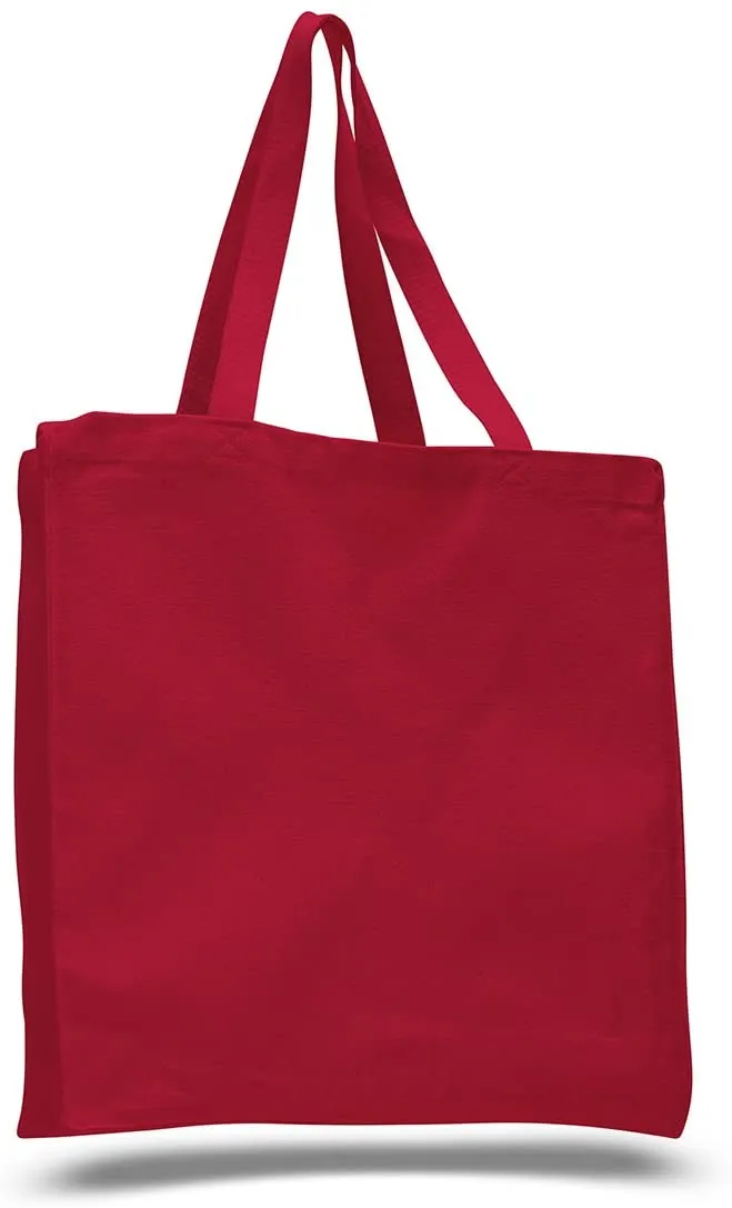 Heavy Canvas Tote Bags with Full Gusset, Large Size