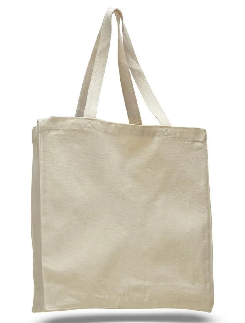 Heavy Canvas Tote Bags with Full Gusset, Large Size