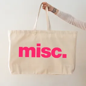 Misc - Oversized Tote Bag - Natural