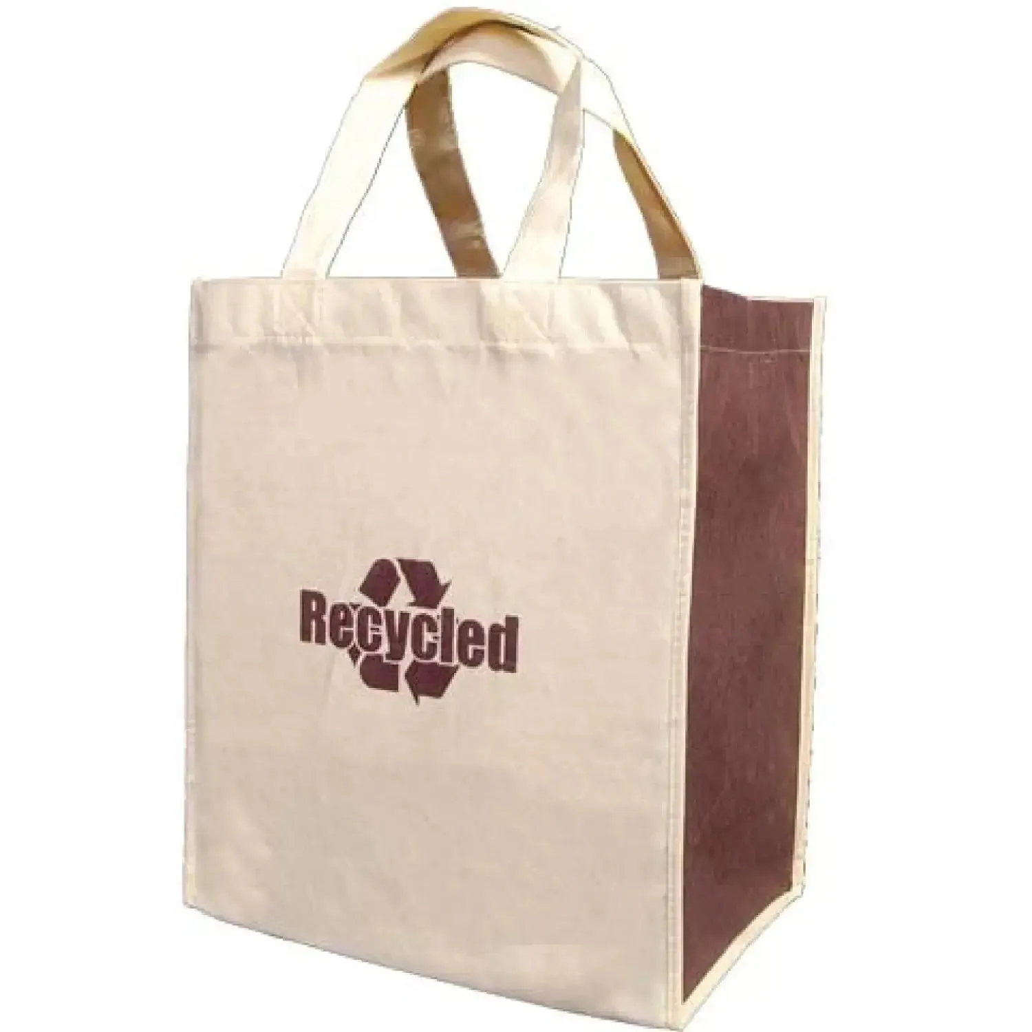 Non Woven Friendly Shopper Tote with Rigid Plastic Bottom -B4120