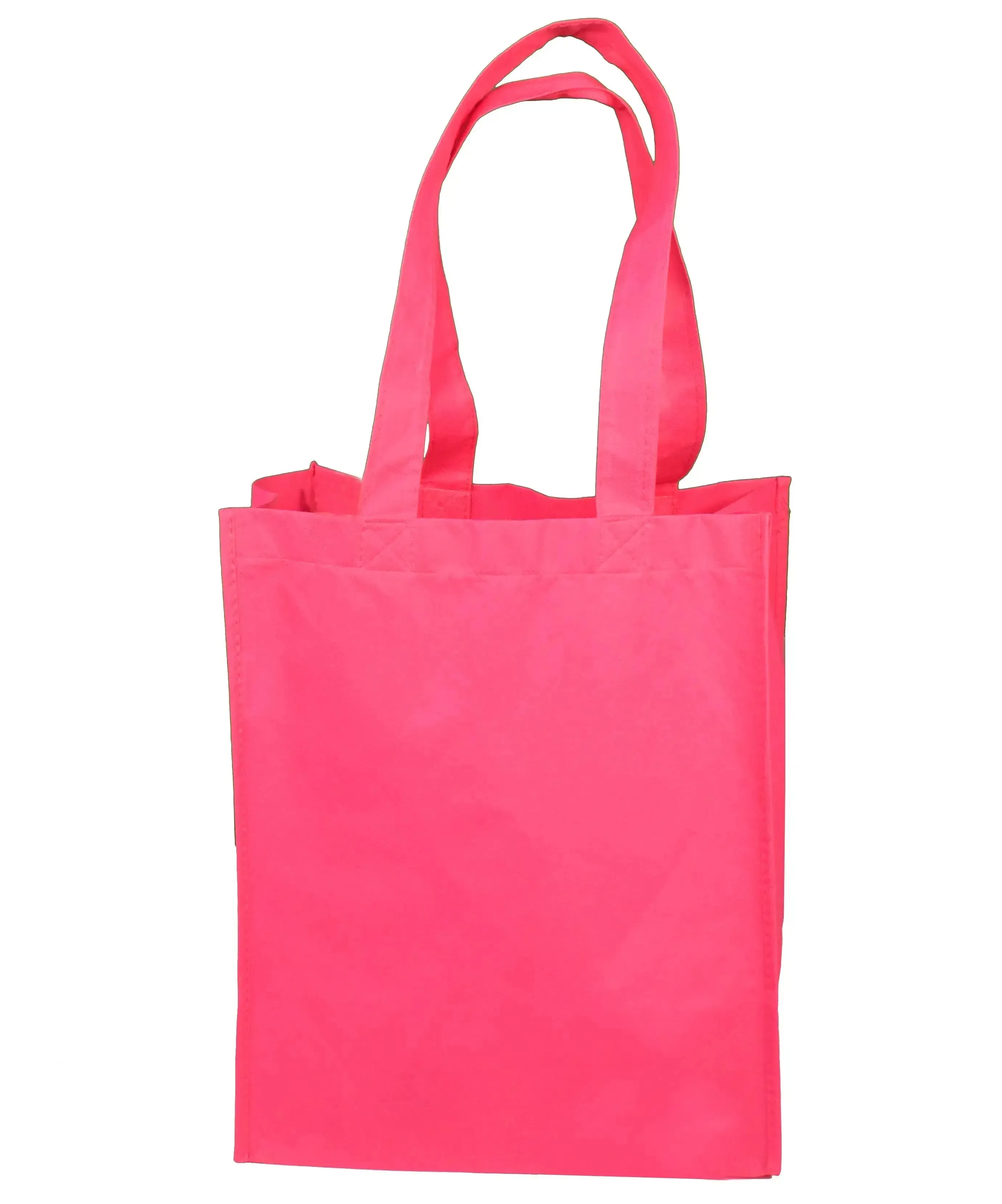 Non Woven Friendly Shopper Tote with Rigid Plastic Bottom -B4120