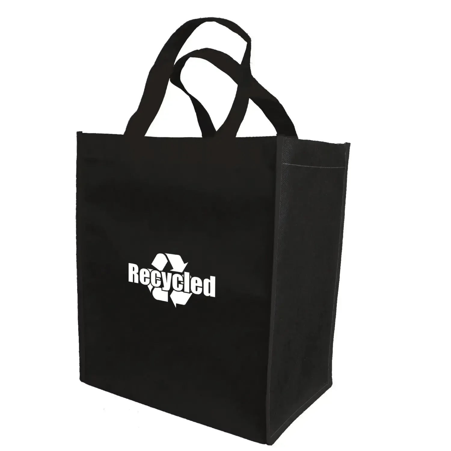Non Woven Friendly Shopper Tote with Rigid Plastic Bottom -B4120