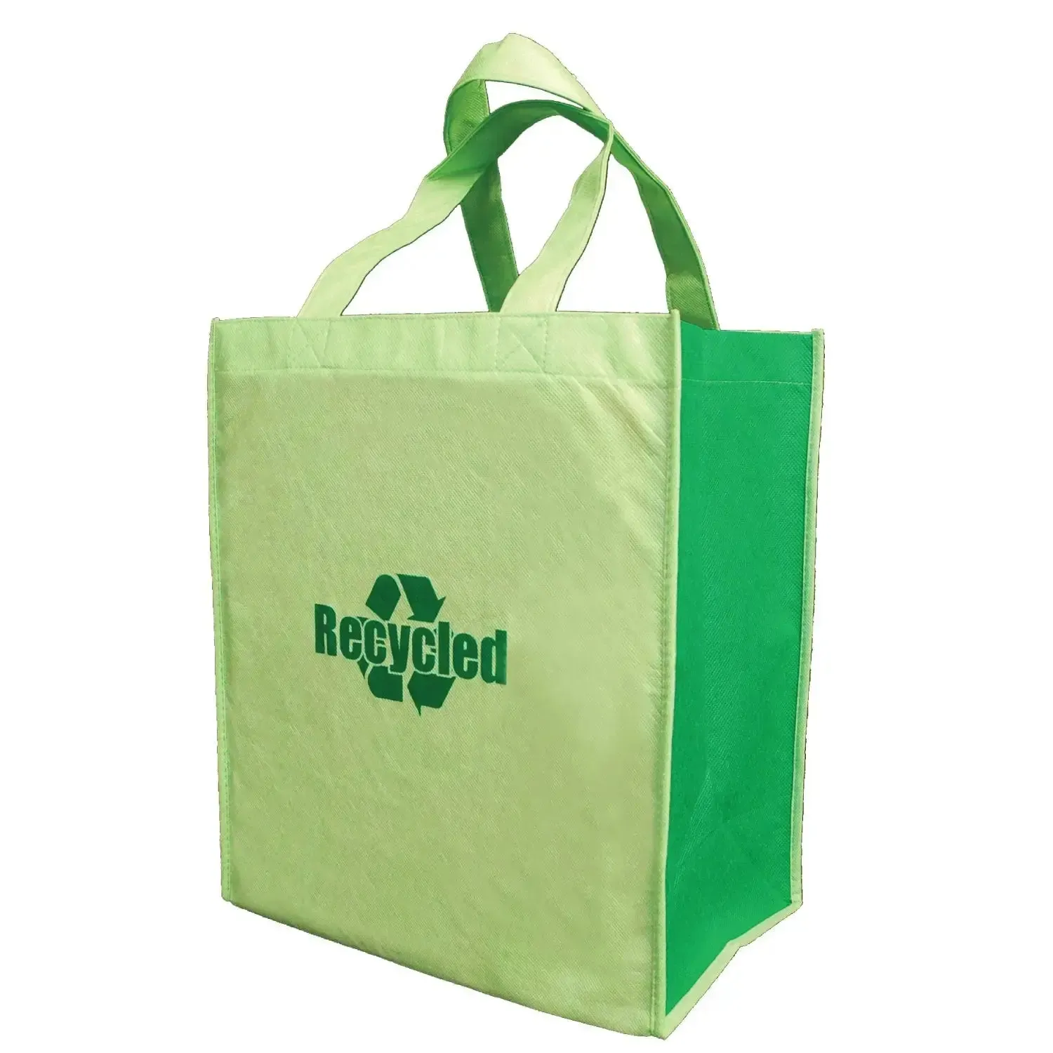 Non Woven Friendly Shopper Tote with Rigid Plastic Bottom -B4120