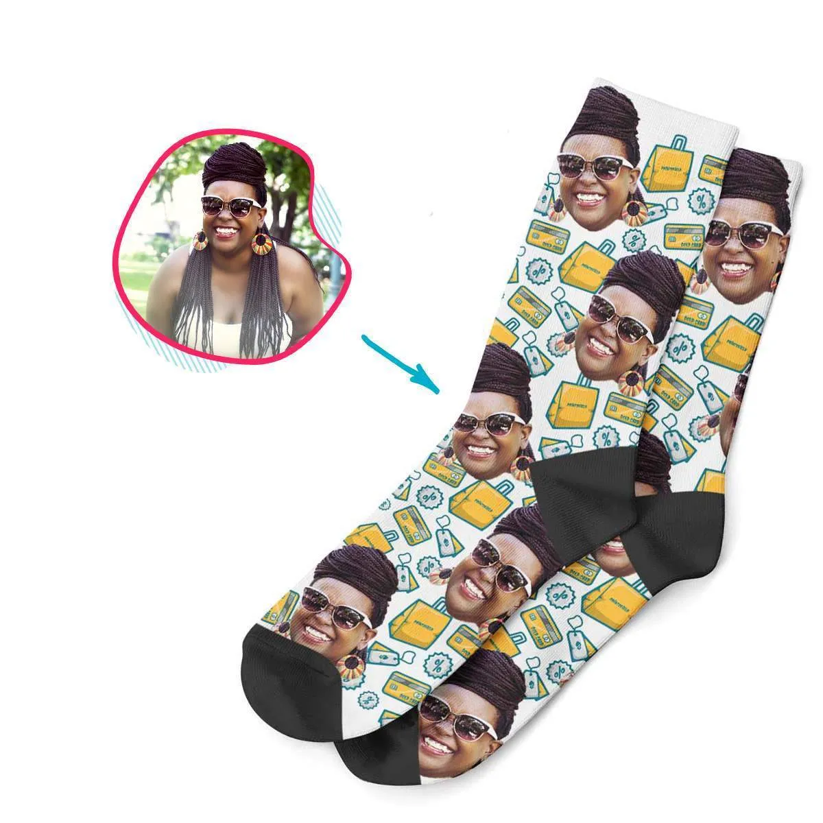 Shopping Personalized Socks