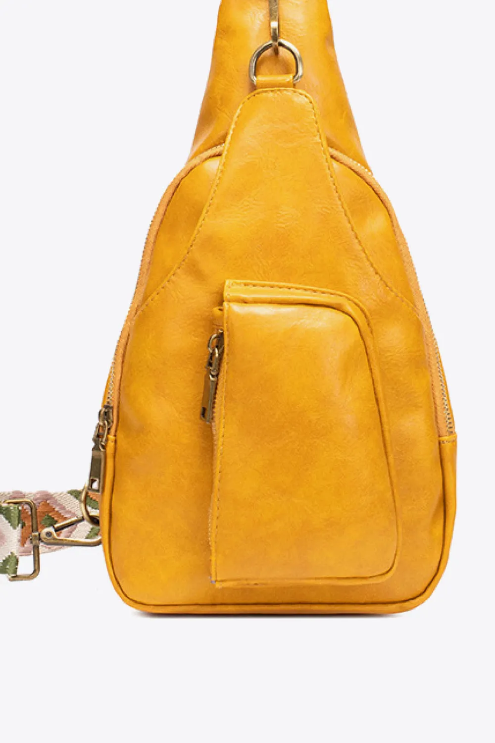 Street Smart Faux Leather Sling Bag