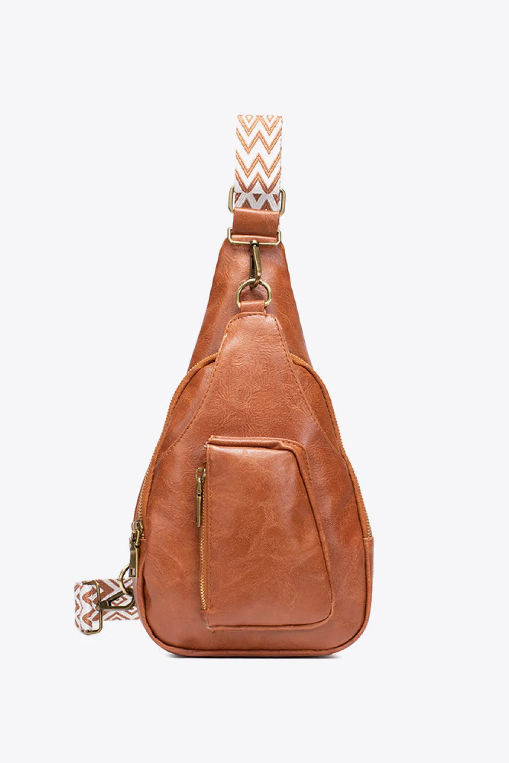 Street Smart Faux Leather Sling Bag