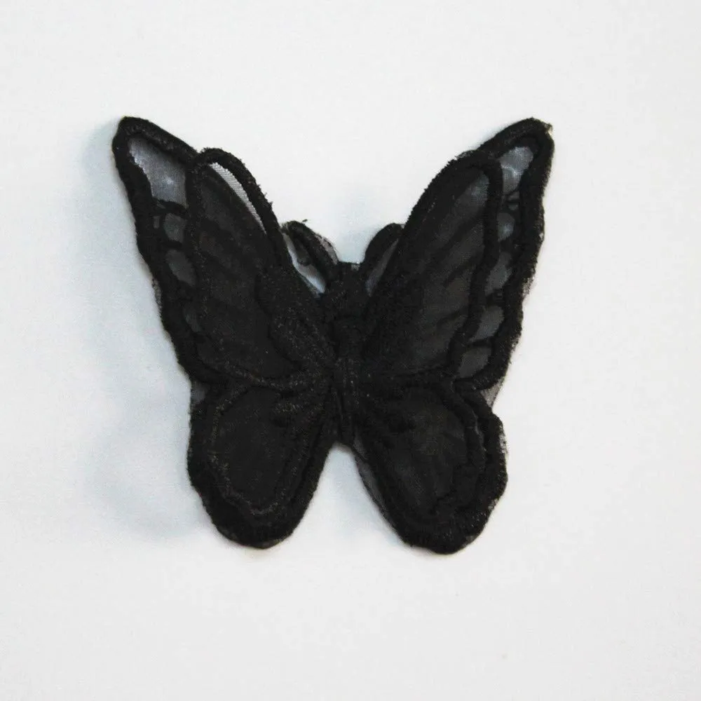 SUNMOVE 10pcs Embroidery Butterfly Sew Iron On Patch Badge Wedding Bridal Dress Embroidered Applique Sewing Craft DIY